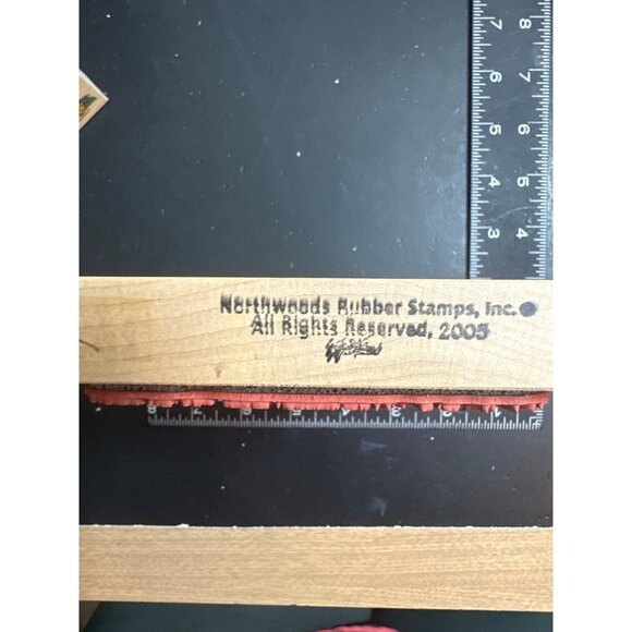 Northwoods Rubber Stamp Scenic Forest River Landscape 2003 - Picture 3 of 3